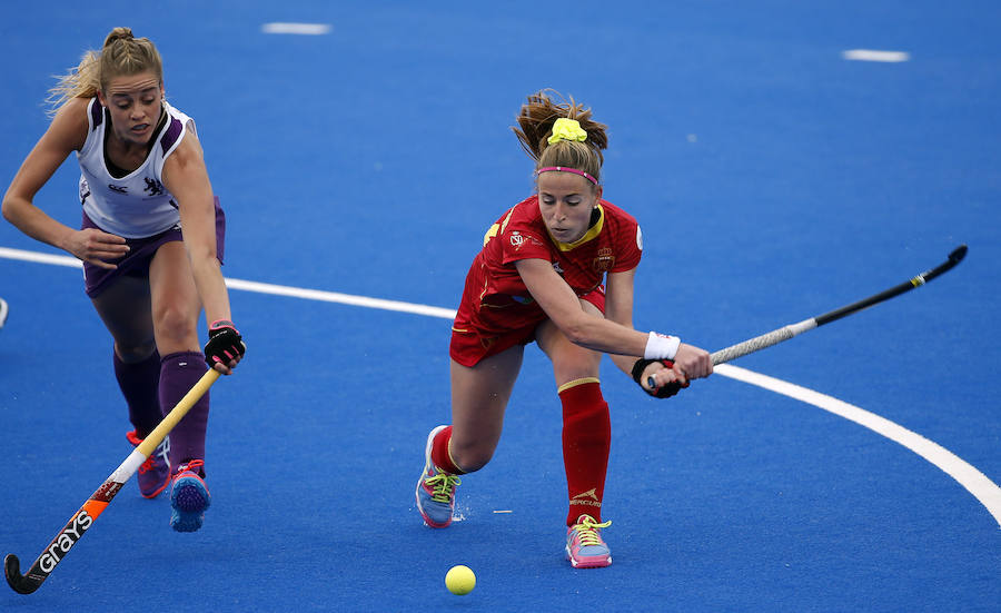 Fotos de España-Escocia en la semifinal de la Ronda 2 de la Liga Mundial de hockey