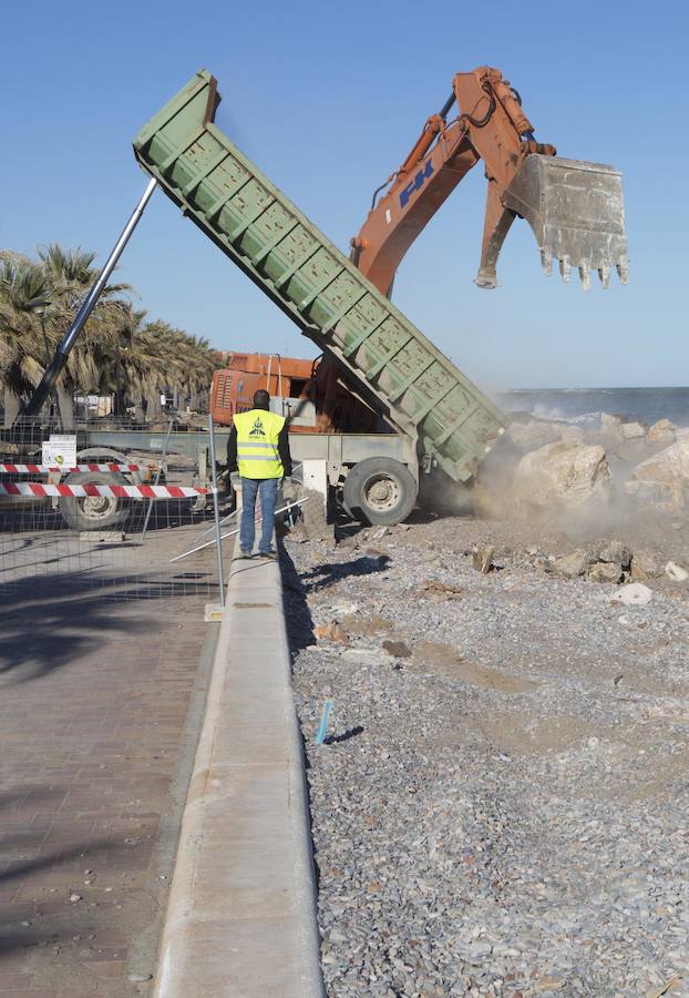 Fotos de los daños del temporal en las playas valencianas