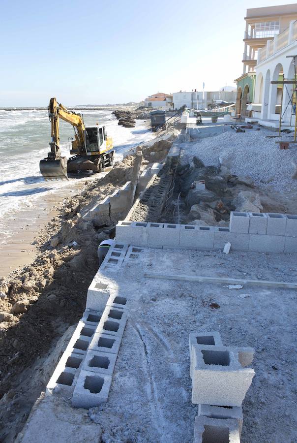 Fotos de los daños del temporal en las playas valencianas