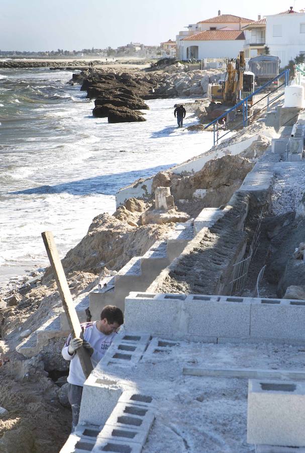 Fotos de los daños del temporal en las playas valencianas