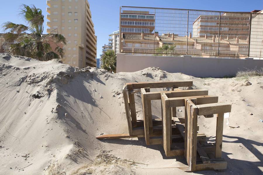 Fotos de los daños del temporal en las playas valencianas