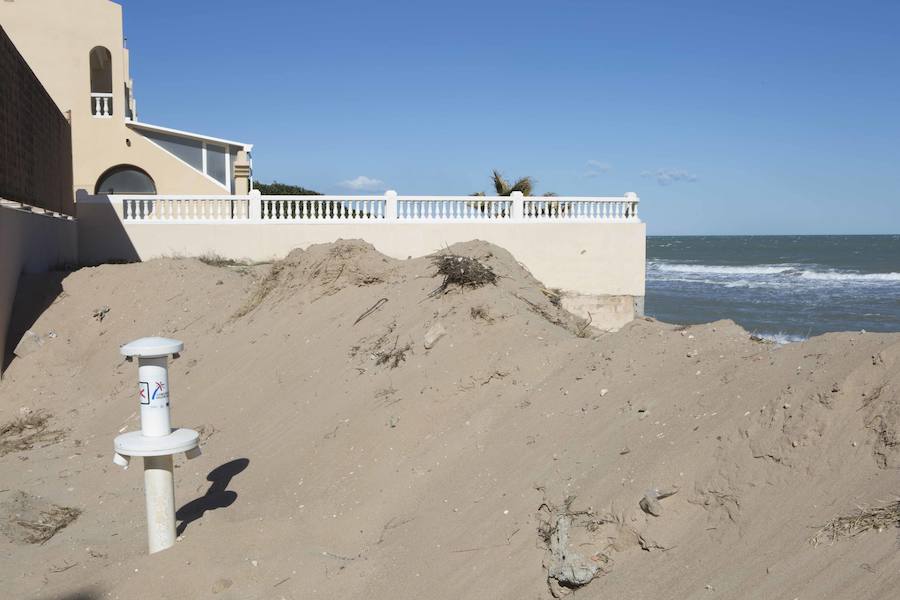 Fotos de los daños del temporal en las playas valencianas