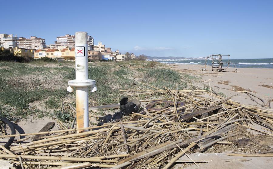 Fotos de los daños del temporal en las playas valencianas