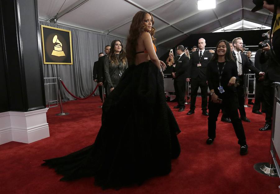 Rihanna, en los premios Grammy.