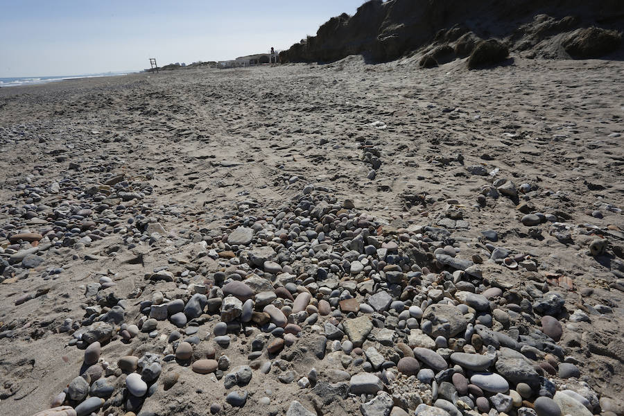 Fotos del estado de la playa de El Saler