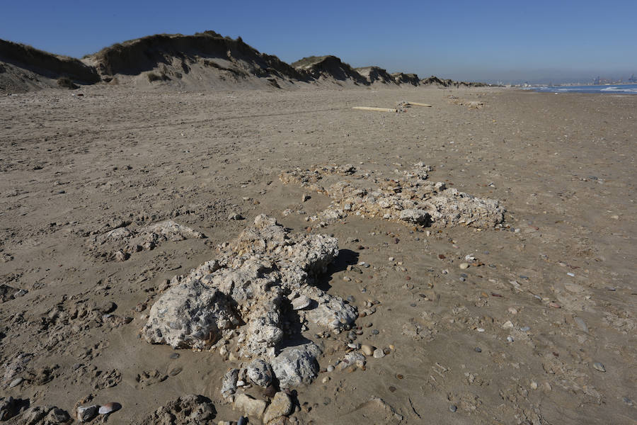Fotos del estado de la playa de El Saler