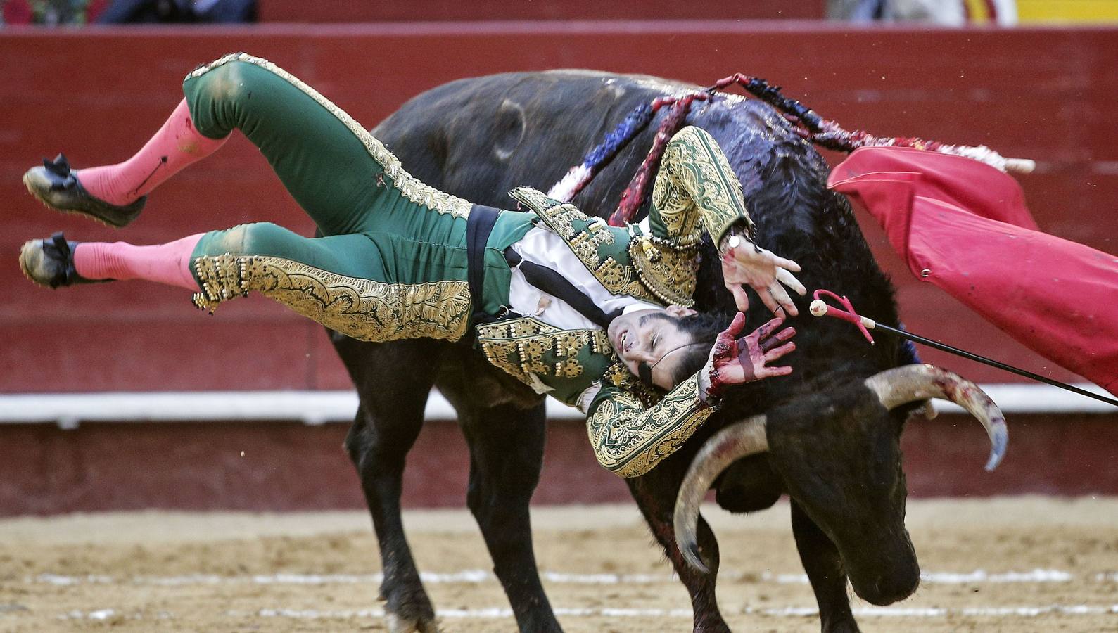 Fotos de la cogida y la faena de Juan José Padilla en la feria de Fallas de Valencia