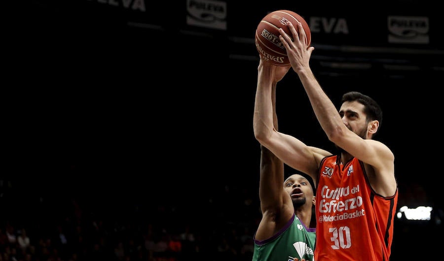 El Valencia Basket-Unicaja de Málaga, en imágenes