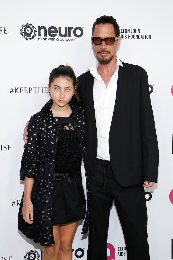 Chris Cornell (d) y su hija Toni.