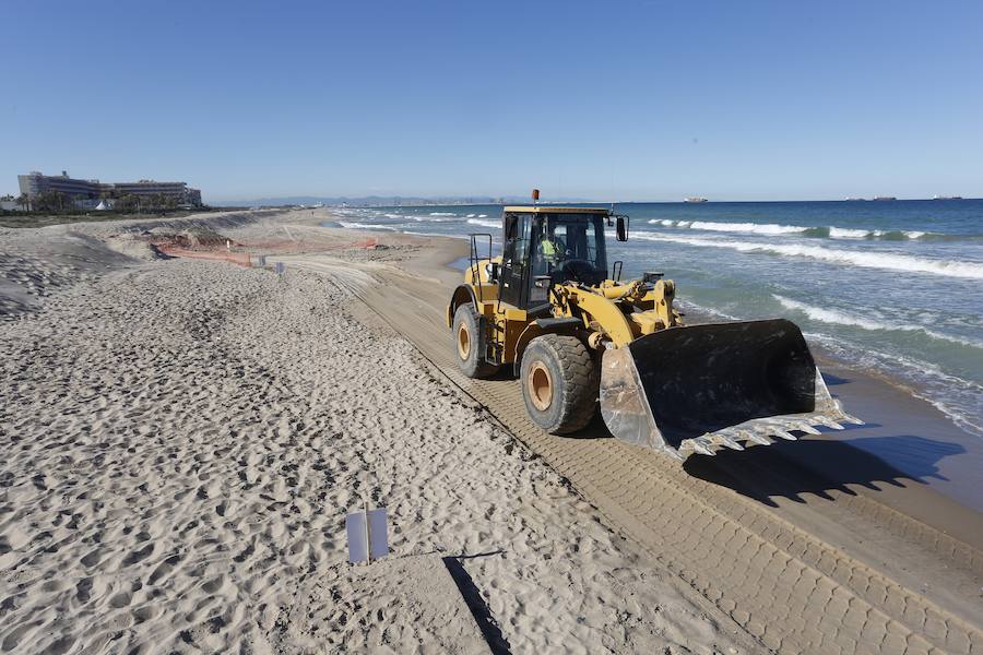 Fotos de las obras de reconstrucción de El Saler