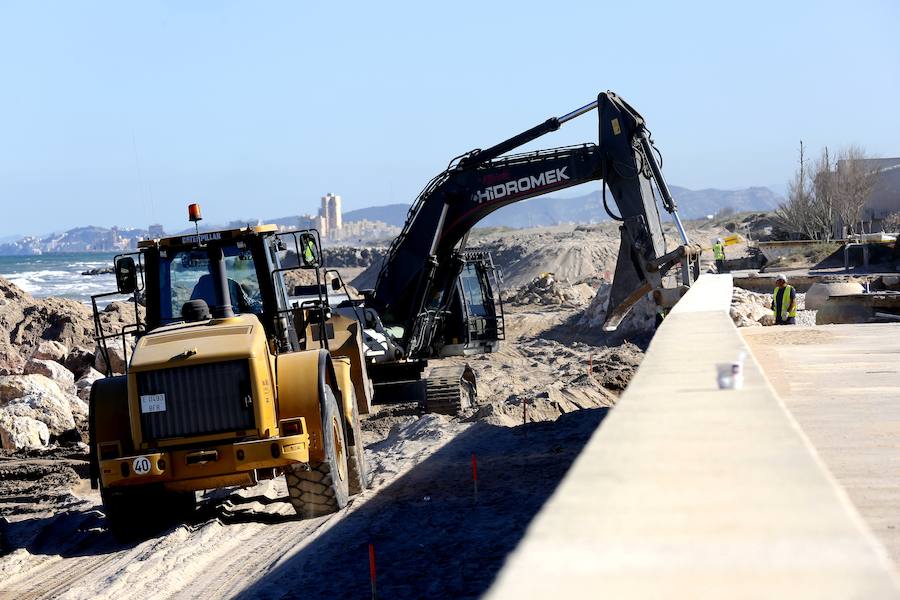 Fotos de las obras de reconstrucción de El Saler