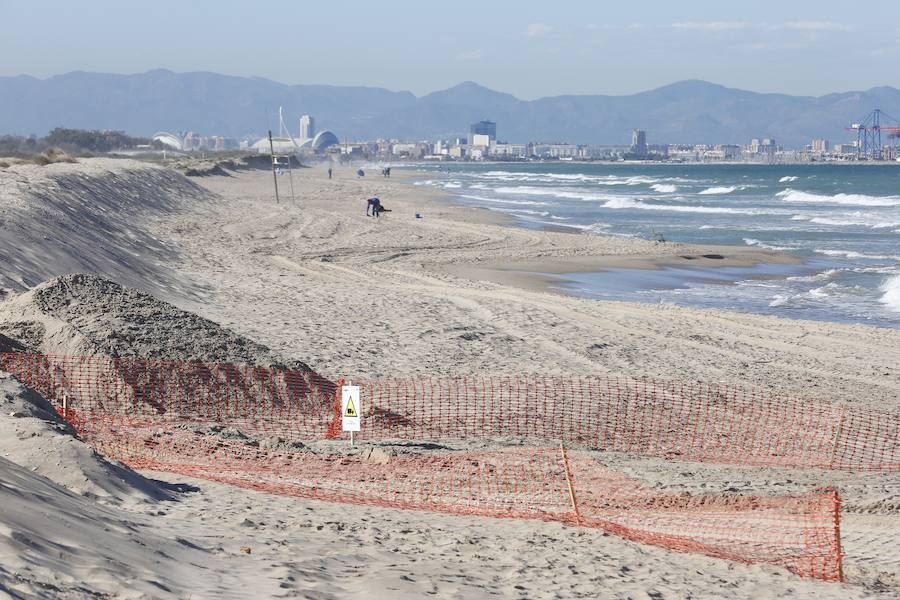 Fotos de las obras de reconstrucción de El Saler
