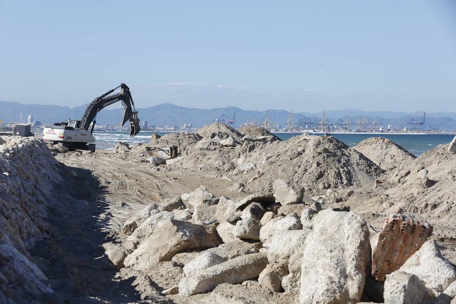 Fotos de las obras de reconstrucción de El Saler