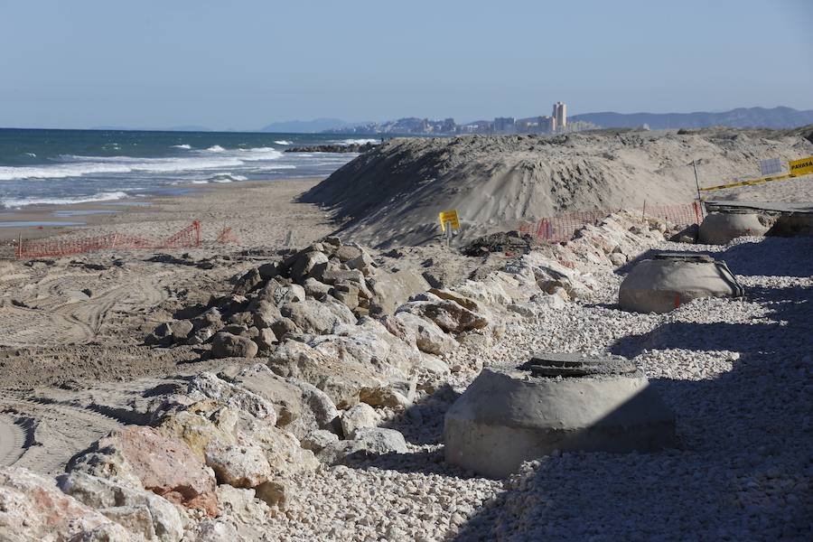 Fotos de las obras de reconstrucción de El Saler