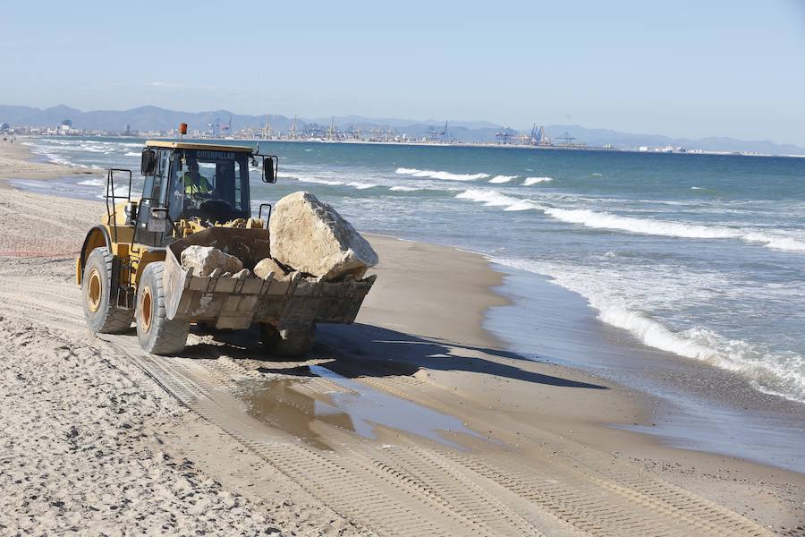 Fotos de las obras de reconstrucción de El Saler