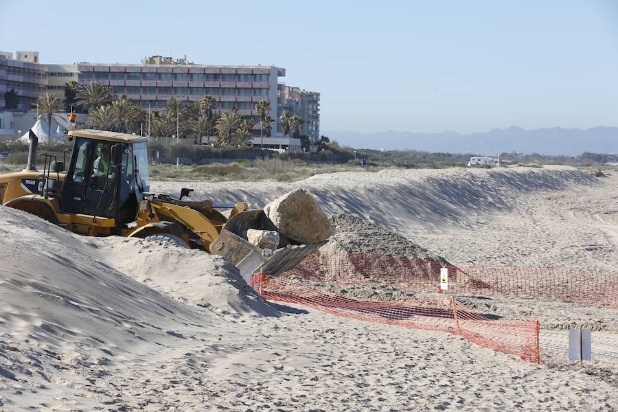 Fotos de las obras de reconstrucción de El Saler