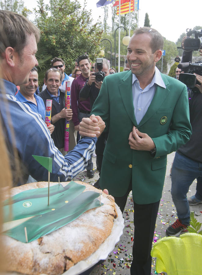 Fotos de la llegada de Sergio García tras ganar el Masters de Augusta