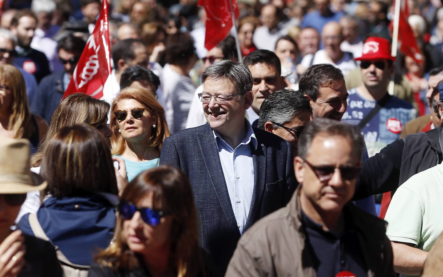 Fotos de las manifestaciones del 1 de mayo, Día del Trabajador, en Valencia ciudad