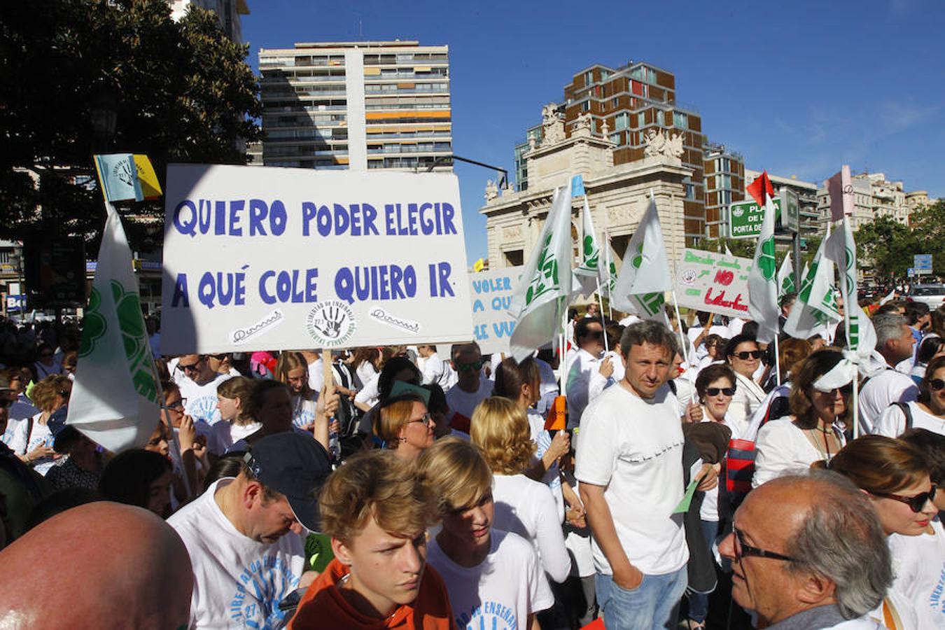 Fotos manifestación por la libertad educativa (I)