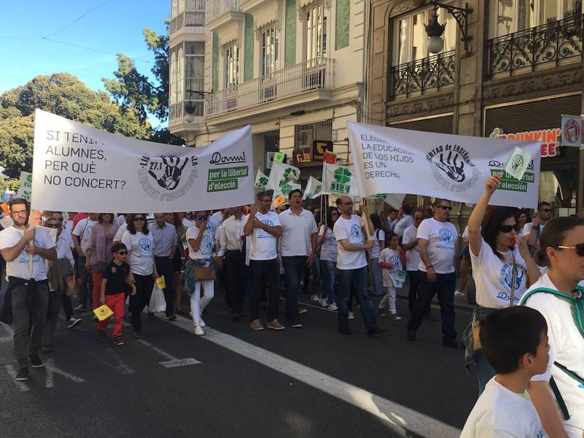 Fotos manifestación por la libertad educativa (I)