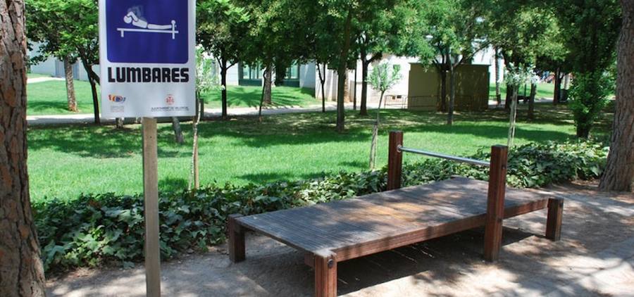 Fotos del circuito de entrenamiento personal en el antiugo cauce del río Turia