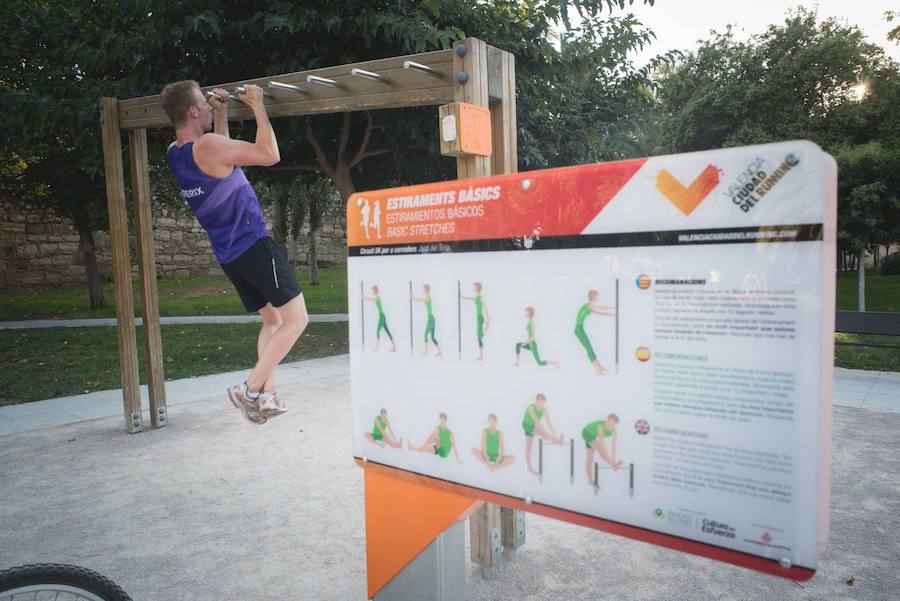 Fotos del circuito de entrenamiento personal en el antiugo cauce del río Turia