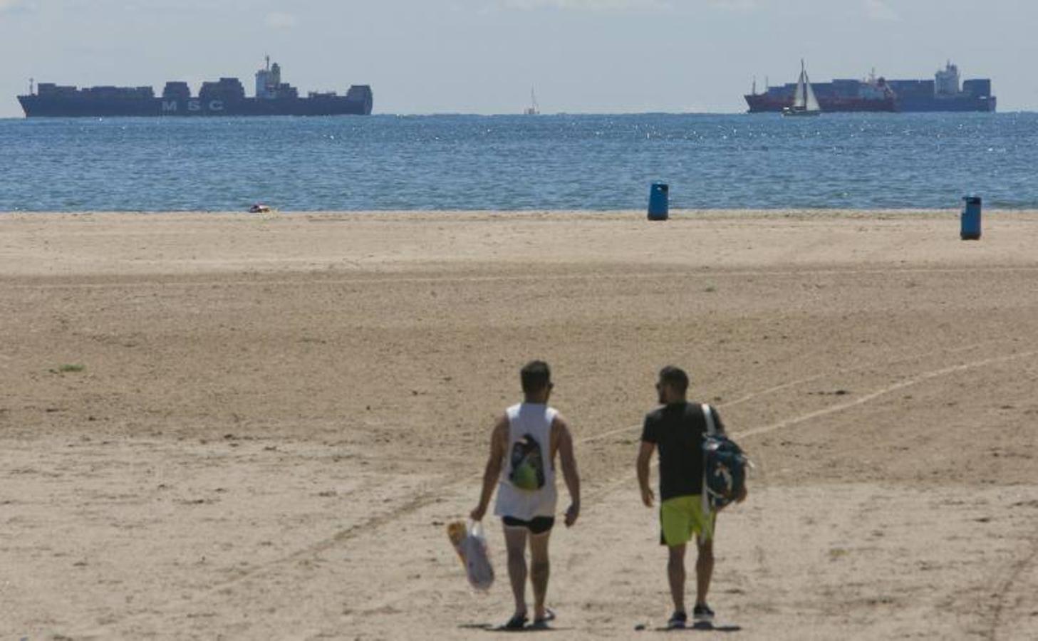 Fotos de la huelga de estibadores en el Puerto de Valencia