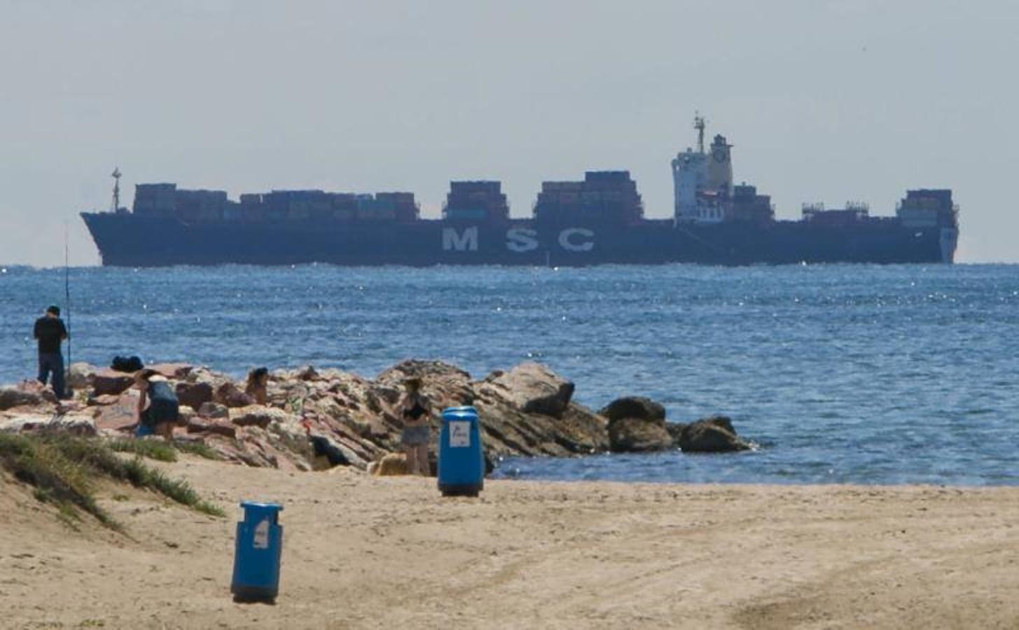 Fotos de la huelga de estibadores en el Puerto de Valencia