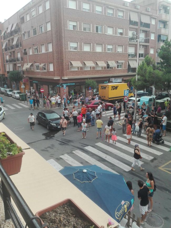 Fotos del choque en una óptica de Catarroja