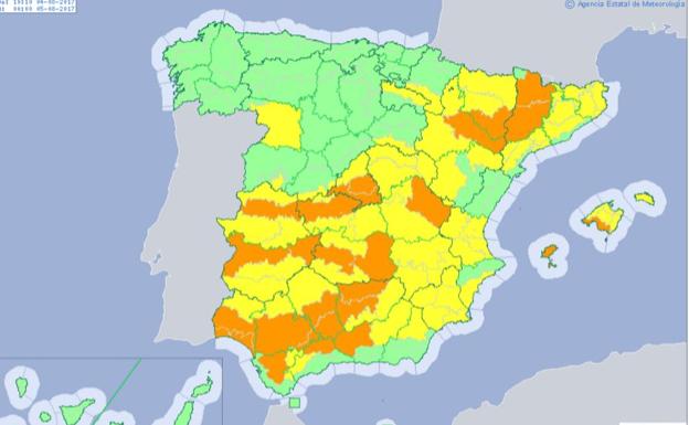 Sanidad activa la alerta naranja en 70 municipios de Valencia por temperaturas de más de 39º