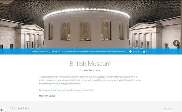 Extracto de la visita virtual del Museo del Louvre.