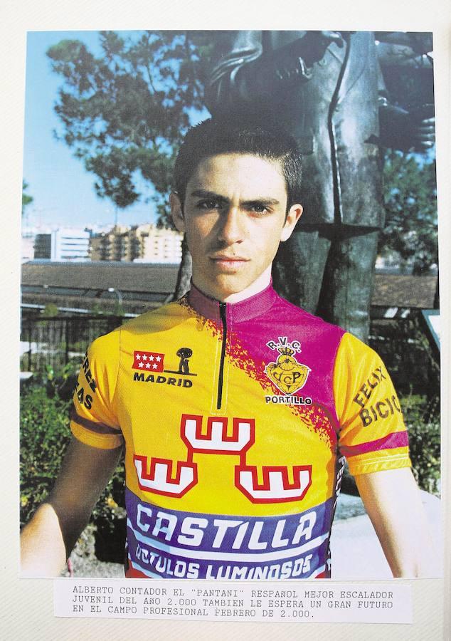 Alberto Contador en sus inicios como corredor del Real Velo Club Portillo 