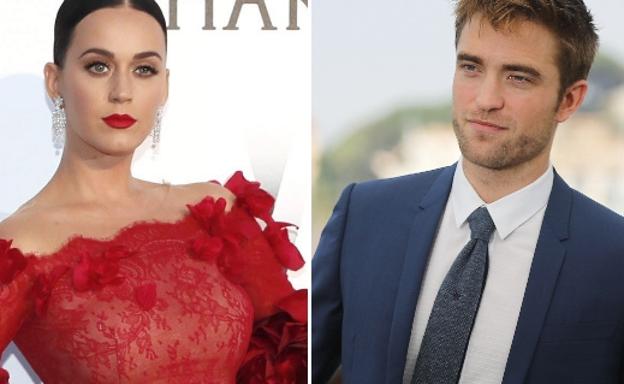 La cantante Katy Perry y el actor Robert Pattinson. 