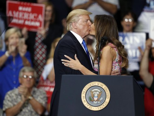 Donald y Melania Trump. 