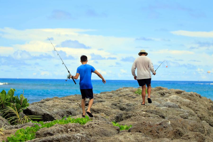 Fotos de la playa Tumon en la isla de Guam