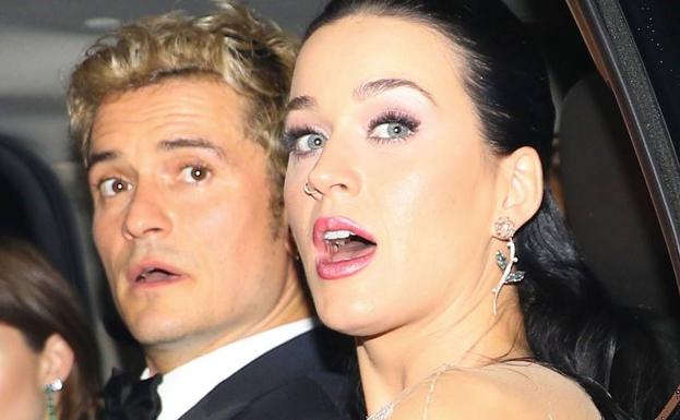 El actor Orlando Bloom y la cantante Katy Perry cuando eran pareja.