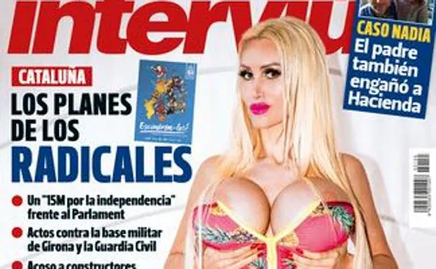 La mujer con los pechos más grandes de España se desnuda en 'Interviú'