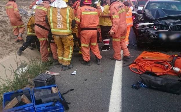 Un bebé de 3 meses y un menor de 15 años, heridos en un accidente en Villena