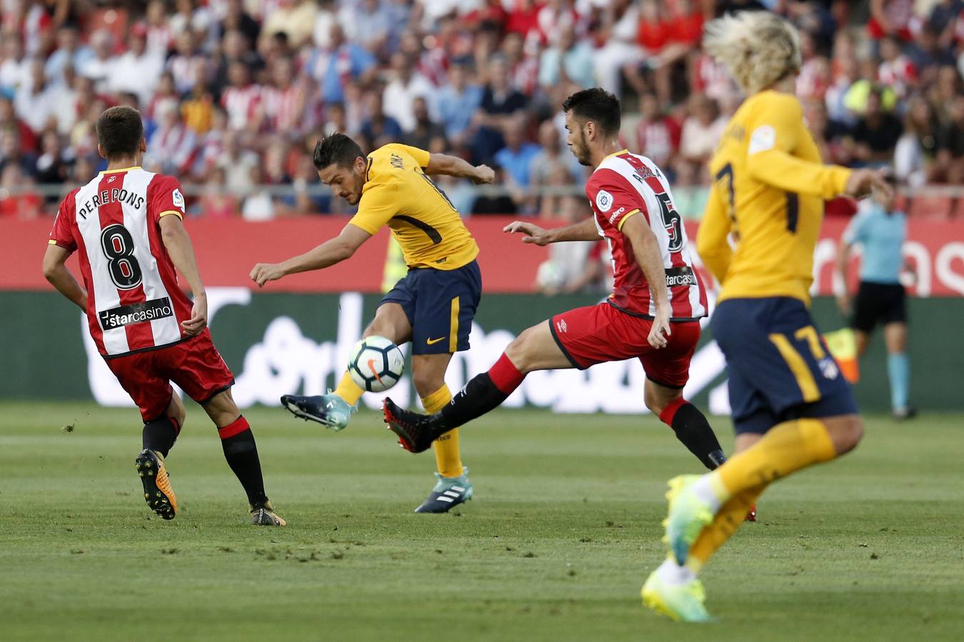 Empate entre Girona y Atlético en el debut del equipo catalán en Primera.