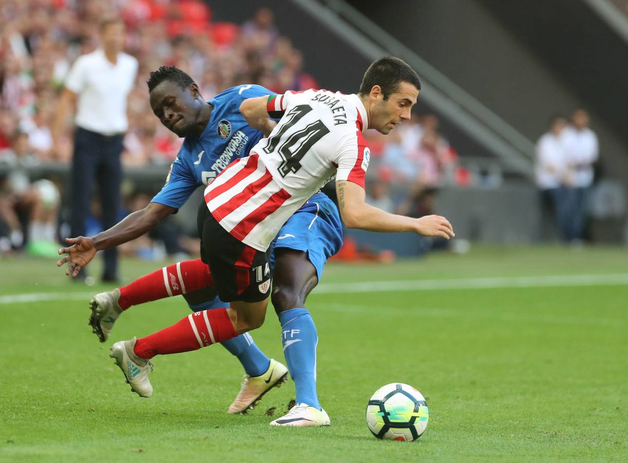 Las mejores imáganes del partido de la primera joranda de Liga entre el Athletic y el Getafe, en San Mamés.