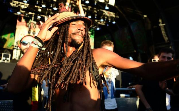 Un asistente a la edición deeste año del Rototom.