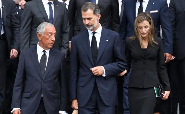 Marcelo Rebelo de Sousa, junto a los Reyes.