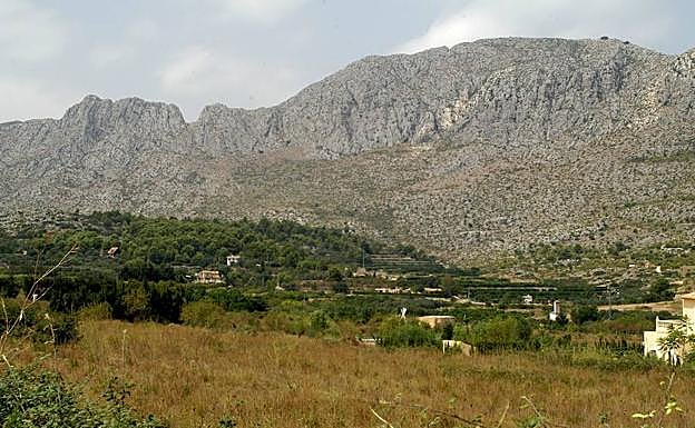 Serra de Segària, en Alicante.