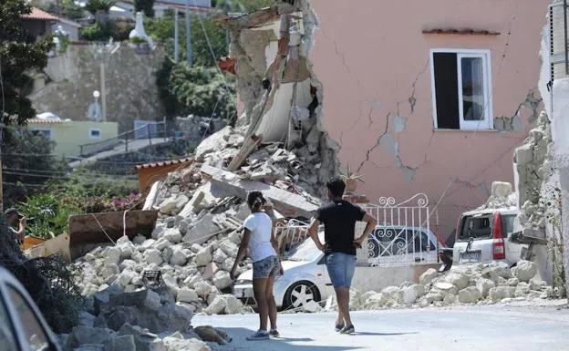 Ruinas en el municipio de Casamicciola tras el terremoto.