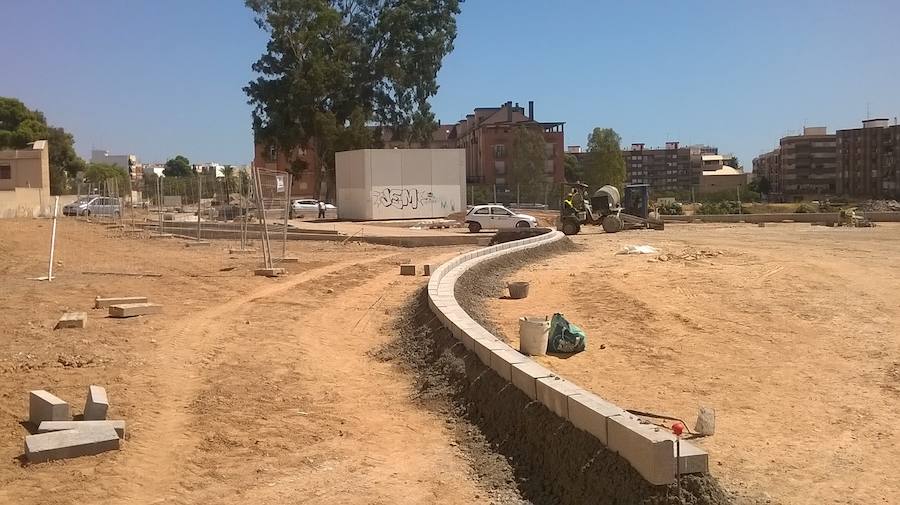 Las obras del parque lineal de Benimàmet concluirán a principios de 2018.
