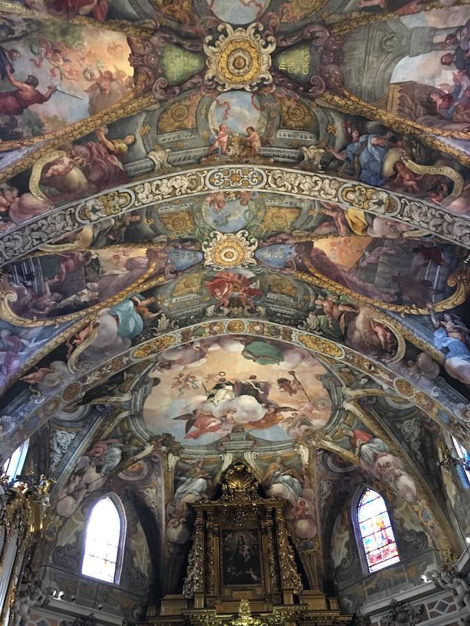 Fotos de los frescos de la Iglesia de San Nicolás de Bari y San Pedro Mártir de Valencia