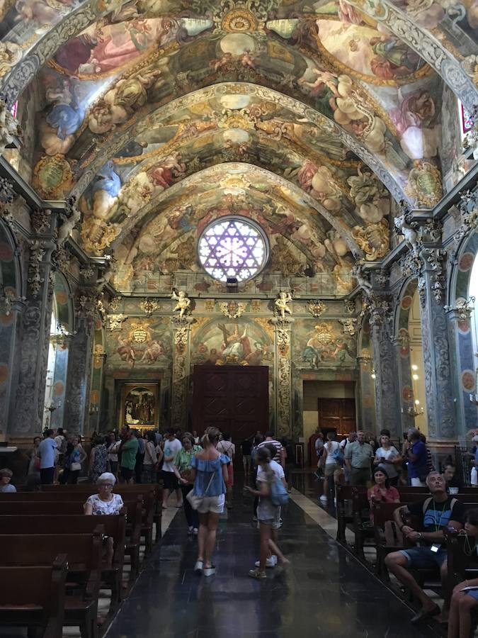 Fotos de los frescos de la Iglesia de San Nicolás de Bari y San Pedro Mártir de Valencia