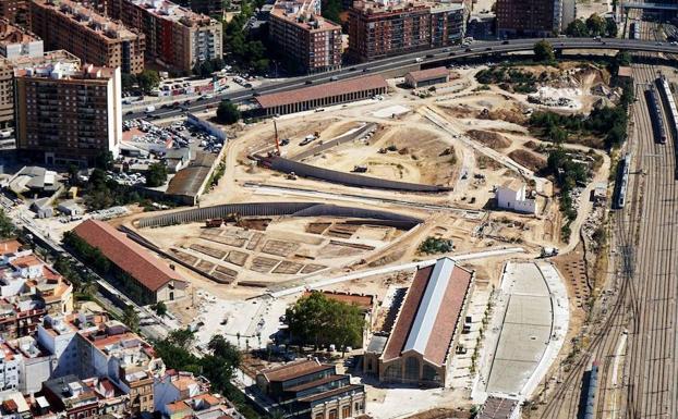 Imagen aérea del parque Central. 