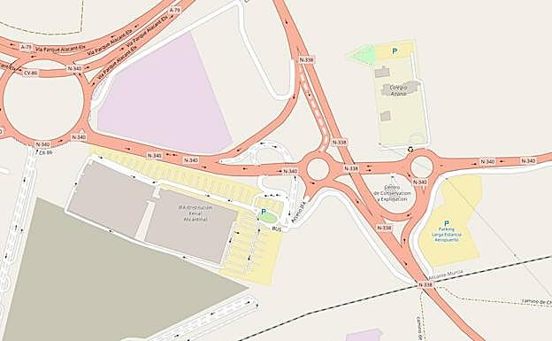 Tramo de vía donde se ha producido el accidente.