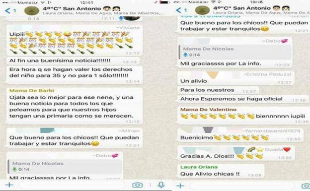 Un grupo de madres en Whatsapp celebra que el colegio al que acuden sus hijos cambie de clase a un niño con Asperger